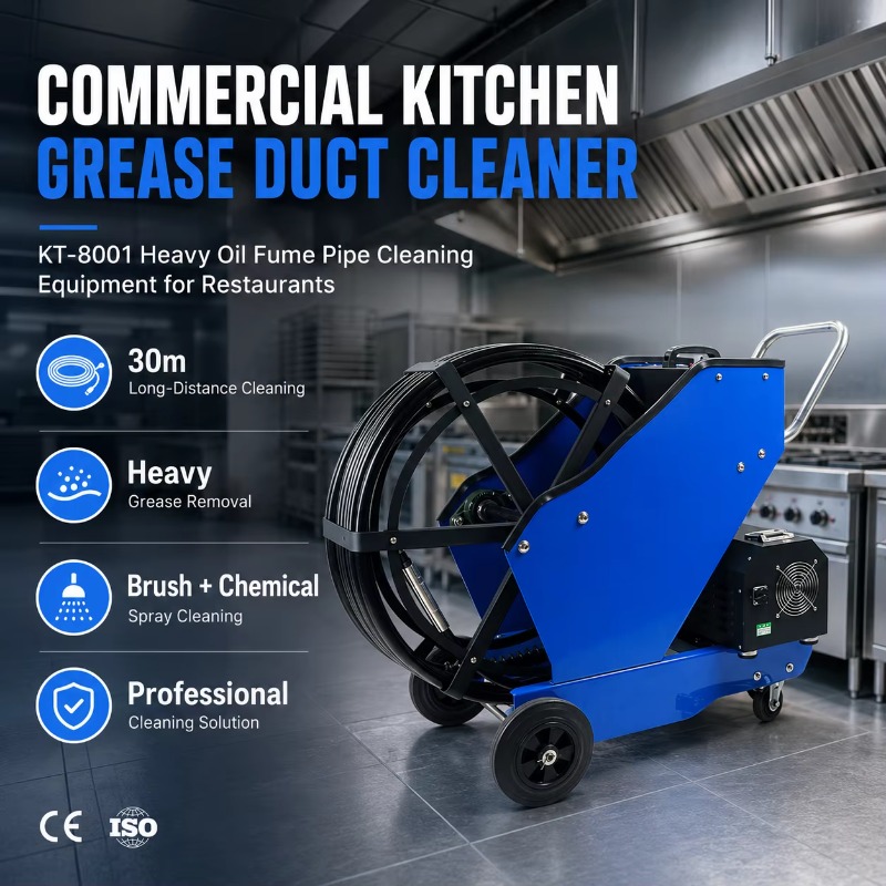 Grease For Heavy Equipment - Commerciële keukenvetreiniger KT-8001, reinigingsapparatuur voor zware