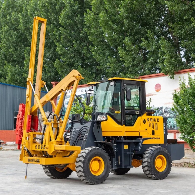Heavy Equipment In Construction - Zware hydraulische schroefpaalram voor de bouw