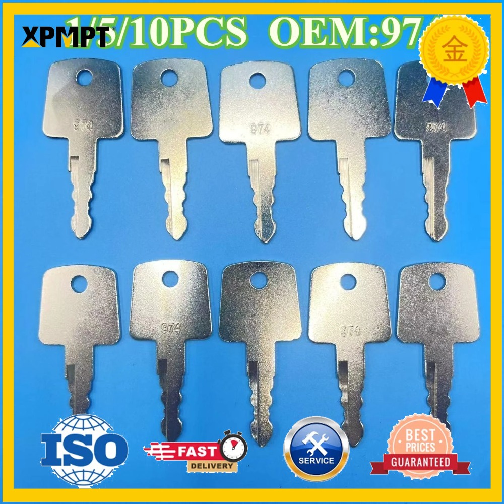 Heavy Equipment Keys - 1/5/10 stuks 974 Sakai Roller Ignition