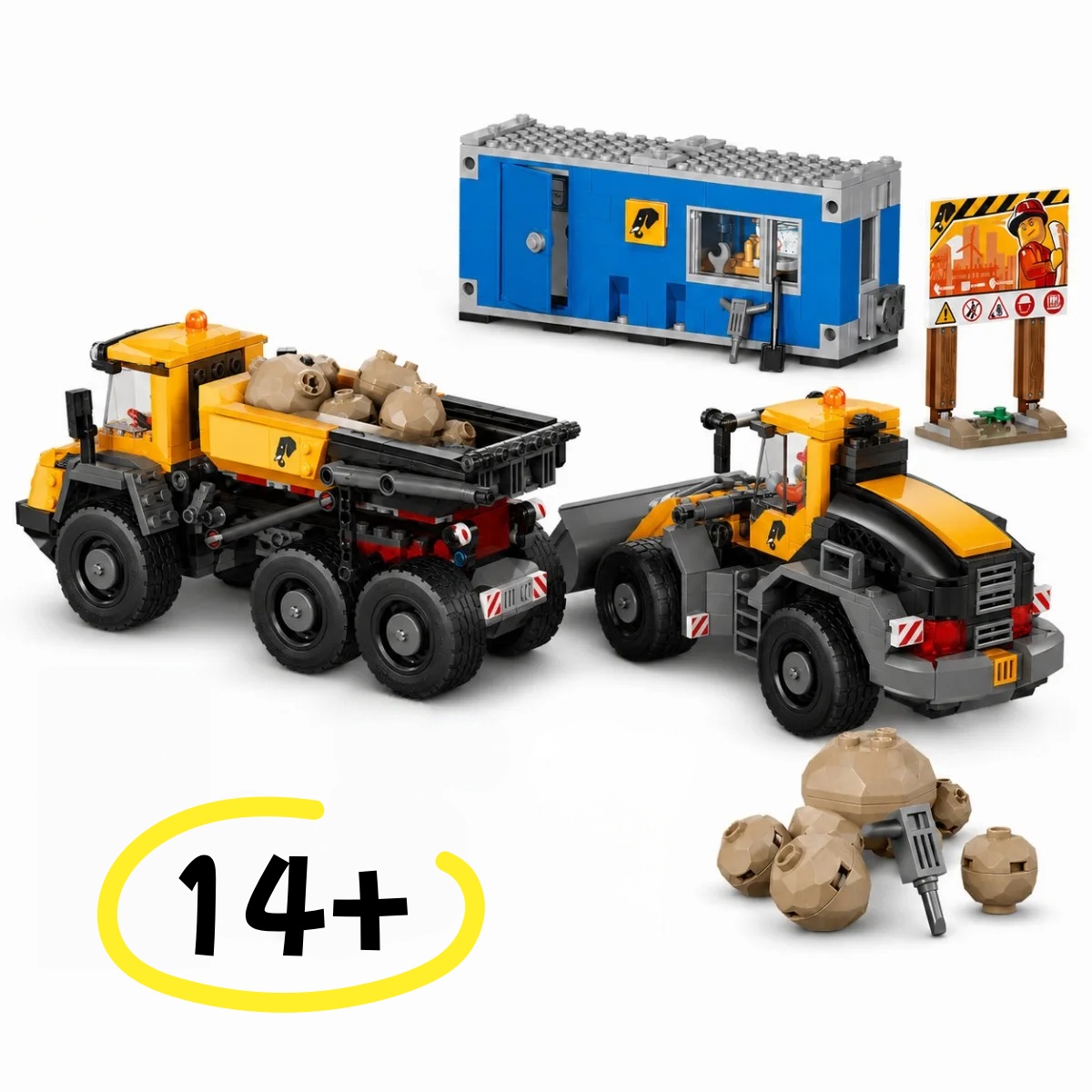 Heavy Equipment Lego - Nieuw op voorraad 1132PCS Gele laadwagen