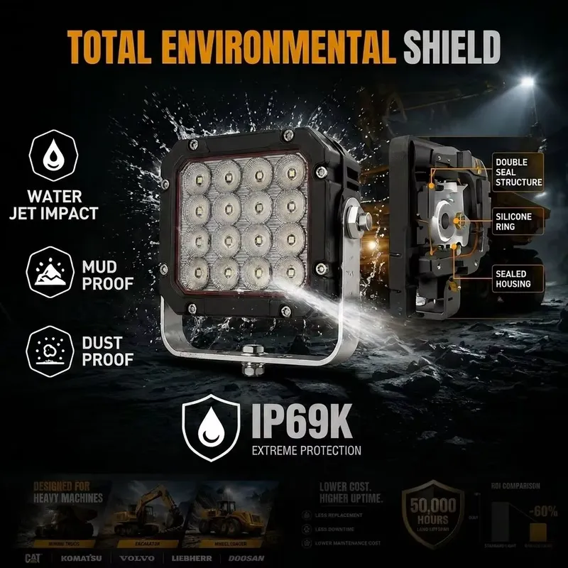 Heavy Equipment Mining - Hoge lumen vibratiebestendige floodlight voor mijnbouw,