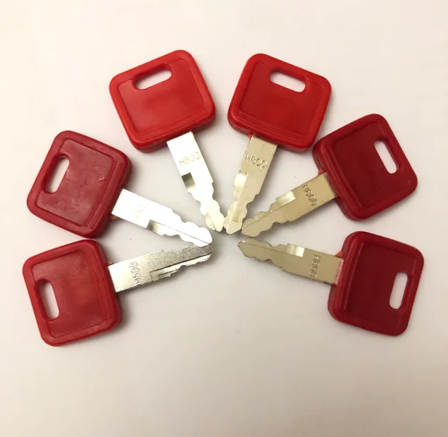 Heavy Equipment Keys - 6 stuks vervangende contactsleutels voor zwaar