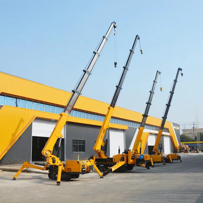 Heavy Equipment In Construction - 8T Hydraulische Spinnenkraan Zware Mini-rupskraan met