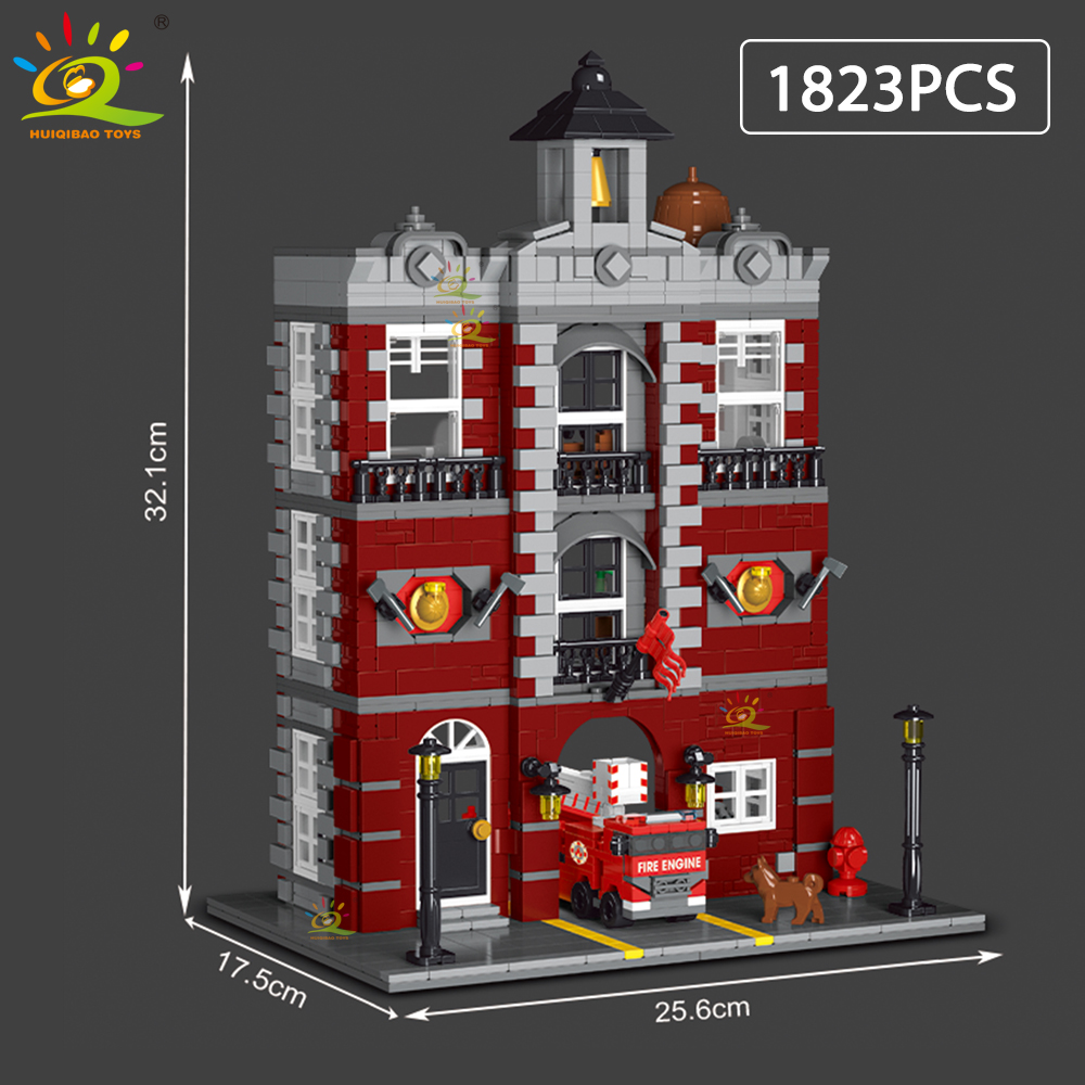 HUIQIBAO 1823pcs MOC Brandweer - Heavy Equipment Lego recensie en prijs