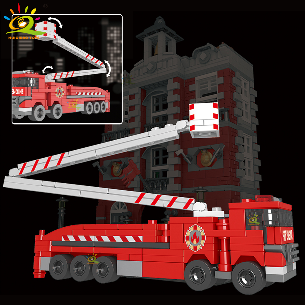 HUIQIBAO 1823pcs MOC Brandweer - Heavy Equipment Lego recensie en prijs