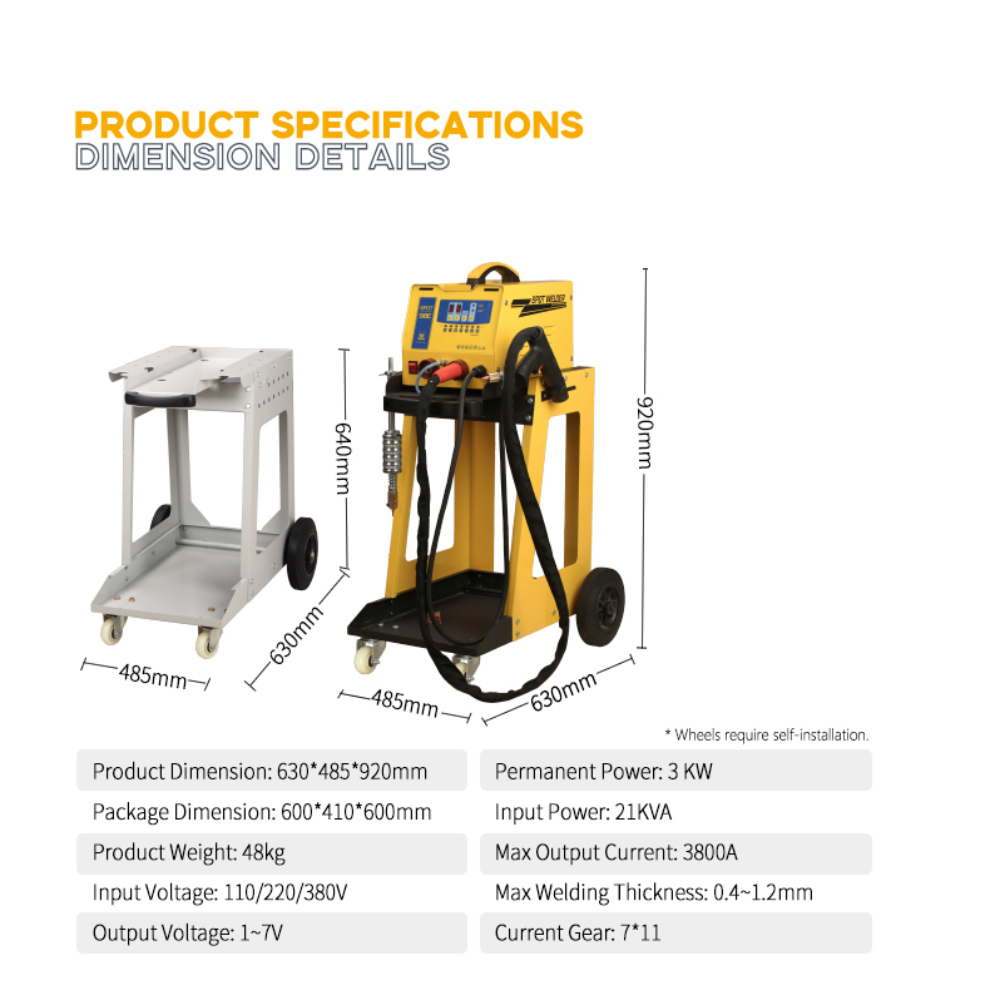 Zware-duty carrosserie puntlas - Heavy Equipment Welder recensie en prijs