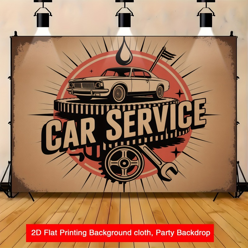 Grote retro autoservicebanner  - Heavy Equipment In Chinese recensie en prijs