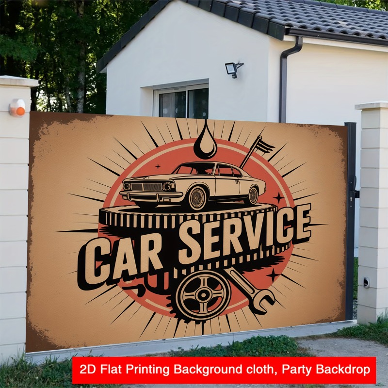 Grote retro autoservicebanner  - Heavy Equipment In Chinese recensie en prijs