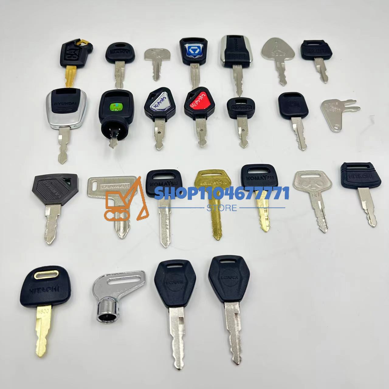 25 stks Graafmachine Sleutels  - Heavy Equipment Keys recensie en prijs