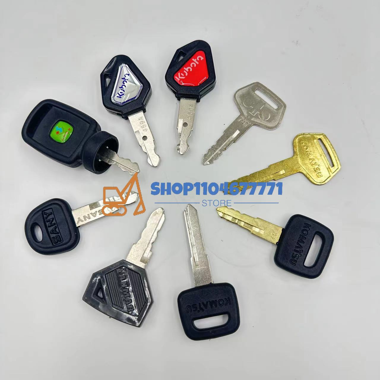 25 stks Graafmachine Sleutels  - Heavy Equipment Keys recensie en prijs
