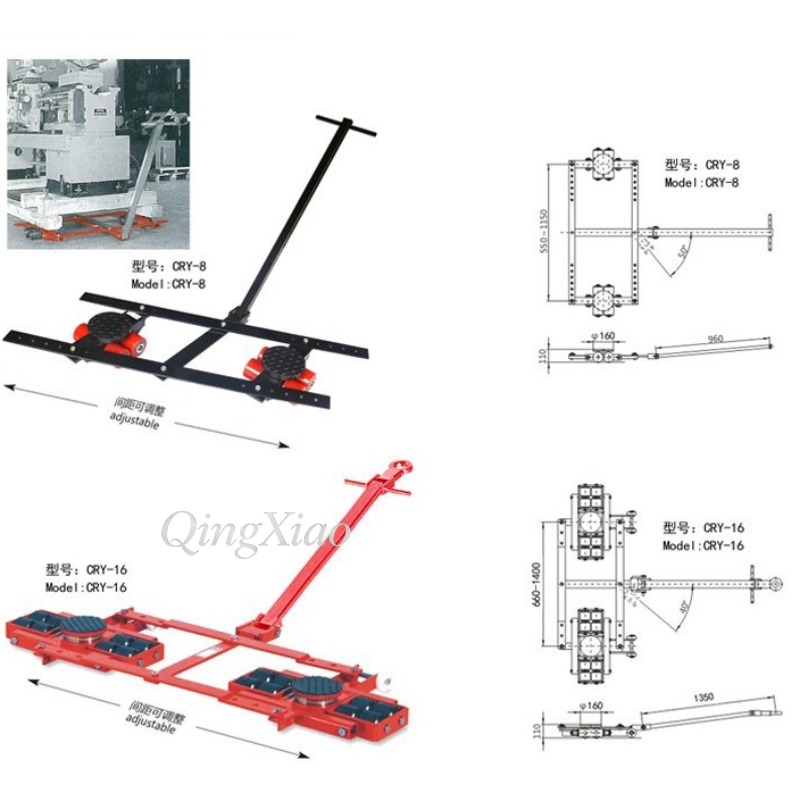 Dubbele rij machineverplaatsin - Heavy Equipment Transporter recensie en prijs