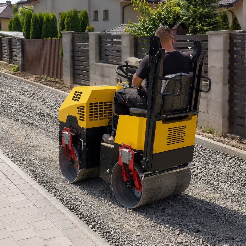 Dubbele trommel trilwegwals, z - Heavy Equipment In Construction recensie en prijs