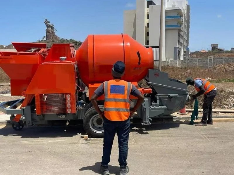 Geavanceerde betonpomp met men - Concrete Mixer Machine recensie en prijs
