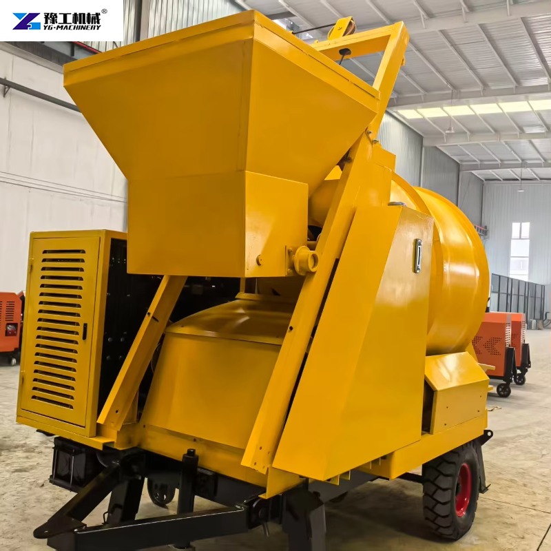 Aanhangwagen betonmixer met ge - Concrete Mixer Machine recensie en prijs