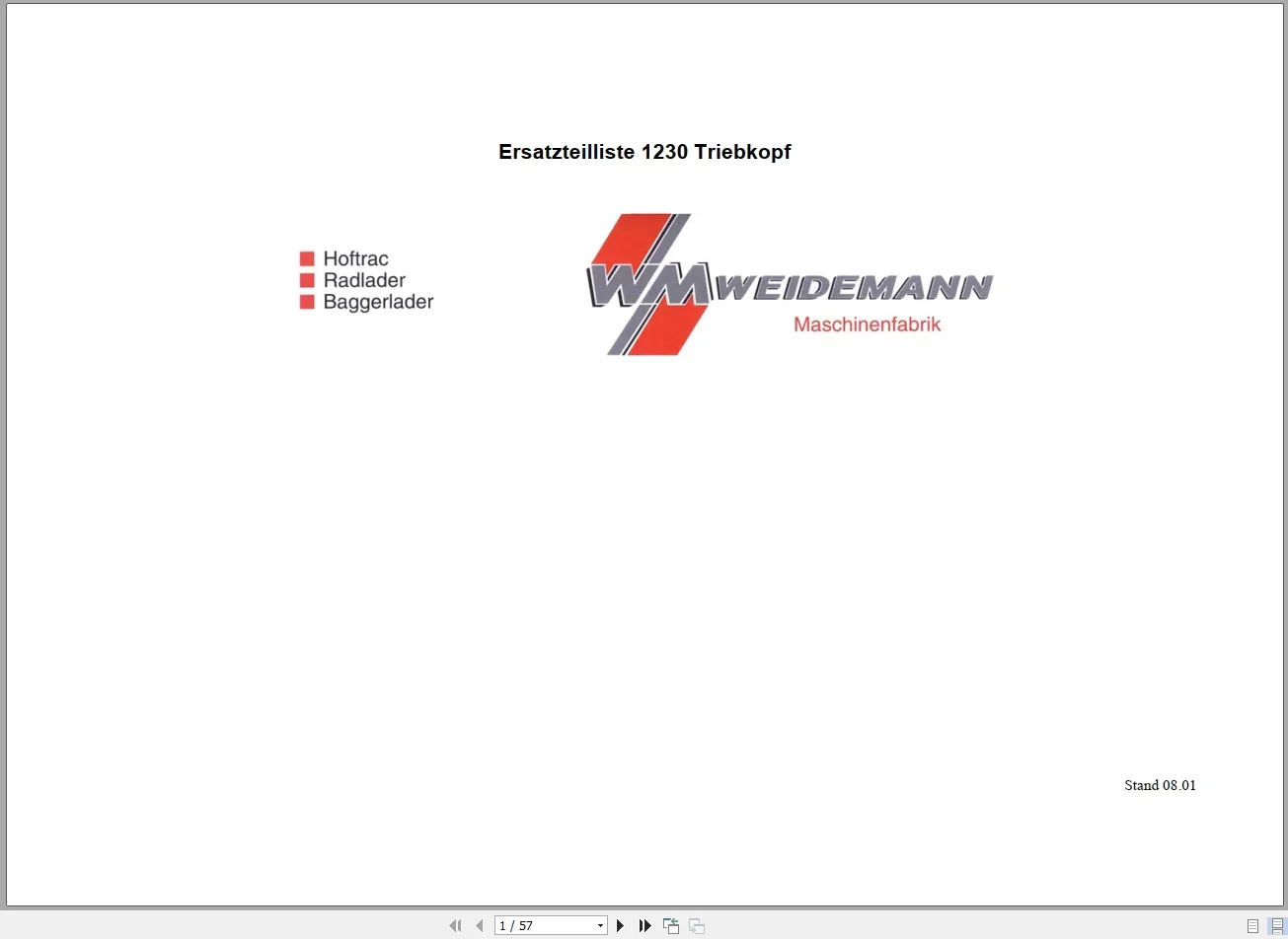 EPC-SOFTWARE Weidemann reserve - Heavy Equipment Software recensie en prijs