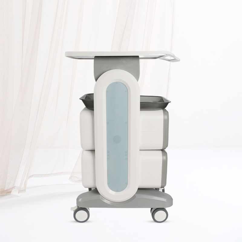 Witte grote salon trolley met  - Heavy Equipment Logos recensie en prijs