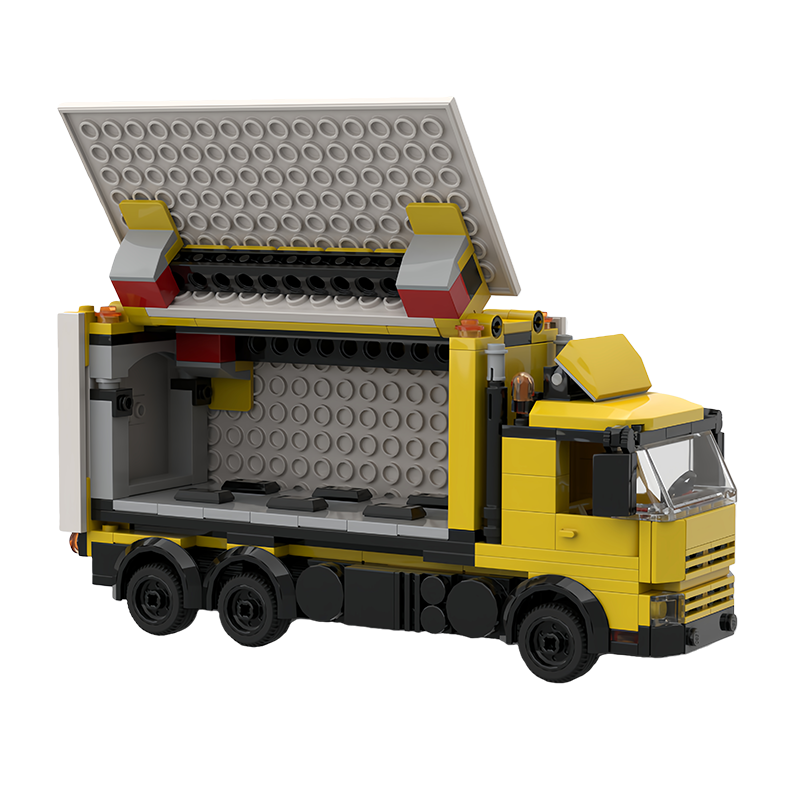 282 STUKS transport gele bezor - Heavy Equipment Lego recensie en prijs